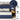 Modern King Velvet Upholstered Platform Bed with Wingback Tufted Headboard, No Box Spring Needed, Royal BlueMUTUKISPACE