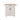 Kitchen island rolling trolley cart with 1 drawer & 2 doors with storage racks & Adjustable Shelves & towel rack & seasoning rack rubber wood table top - WhiteMUTUKISPACE