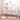 Kids bookcase with Collapsible Fabric Drawers, Children's Book Display, Toy Storage Cabinet Organizer, White/PinkMUTUKISPACE