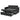 Loveseats Sofa Bed with Pull - out Bed,Adjsutable Back and Two Arm Pocket,Black (54.5"x33"x31.5")MUTUKISPACE