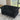 58.8" Chesterfield Sofa Black Velvet for Living Room, 2 Seater Sofa Tufted Couch with Rolled Arms and Nailhead for Living Room, Bedroom, Office, Apartment, two pillowsMUTUKISPACE