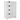 White freestanding floor storage cabinet with adjustable shelves, 4 drawers and 1 doorMUTUKISPACE