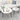 27.56'' Round Nesting Coffee Table Set of 2, Circular Nesting End Table Set, Round Marble Tabletop, and Sturdy Metal Base for Living Room, bedroom, WhiteMUTUKISPACE