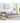 Modern Queen Upholstered Platform Bed with Chenille Fabric and Headboard, BeigeMUTUKISPACE