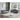 3 - seater + 3 - seater Combination Sofa Tufted Couch with Rolled Arms and Nailhead for Living Room, Bedroom, Office, Apartment, four pillowsMUTUKISPACE