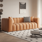 2 seater sofa 3 seater sofa air leather orange gray beige green dlo-023-sofa