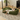 Corduroy Floor Sofabed Green Beige Caramel dlo - 024MUTUKISPACE