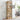 Lighted Glass Display Cabinet with Wood Frame – Curio and Wine Storage Cabinet for Living Room or Kitchen, Light Oak FinishMUTUKISPACE