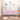 Kids bookcase with Collapsible Fabric Drawers, Children's Book Display, Toy Storage Cabinet Organizer, White/PinkMUTUKISPACE