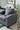 Sectional 3 - Seaters Sofa , reversible recliner, storage mat and cup holder, Non - slip leg, two grey pillows, linen, greyMUTUKISPACE