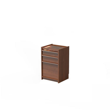 Nordic vintage solid wood makeup vanity with integrated storage cabinet for small apartments mu - ysszt - dresserMUTUKISPACE