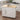Kitchen Island with Spice Rack, Towel Rack and Extensible Solid Wood Table Top - WhiteMUTUKISPACE