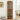 Lighted Glass Corner Curio Cabinet with Tempered Glass Door, Oak Bar Display Cabinet with Adjustable Shelves, Modern Corner Display Cabinet with BulbMUTUKISPACE