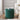 2 - Piece Set Round Chenille Storage Ottoman, Equipped with a Drum Shaped Small Stool, Storage Space, and MDF Made Desktop Panel (Dark Green23.62"x23.62"x16.53")MUTUKISPACE