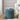 2 - Piece Set Round Chenille Storage Ottoman, Equipped with a Drum Shaped Small Stool, Storage Space, and MDF Made Desktop Panel (Dark Blue23.62"x23.62"x16.53")MUTUKISPACE