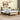 Queen Pine Wood Bed Frame with Rattan Headboard & Footboard and Reinforced Platform BaseMUTUKISPACE
