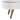 Ottoman Oval Storage Bench,Rubber Wood Legs,White(43.5"x16"x16")MUTUKISPACE