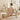 Stylish Beige Pine and Rubber Wood Table with Glass Top fbby - 1375MUTUKISPACE