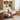 Modern Beige & Black Orange Accented Stainless Steel Faux Leather Sofabed fbby - 1382MUTUKISPACE