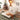 Modern Beige & Black Orange Accented Stainless Steel Faux Leather Sofabed fbby - 1382MUTUKISPACE