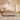 Elegant Beige Cotton Bed Frame with Pine Wood and Stainless Steel Accents fbby - 1405MUTUKISPACE