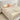 Elegant Beige Cotton Bed Frame with Pine Wood and Stainless Steel Accents fbby - 1405MUTUKISPACE