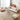 Modern Beige Gray Sofa with Light Brown and Blue Accents Featuring Green Cotton Cushions | Cherry Wood & Ash Wood Frame fcp - 1280MUTUKISPACE