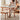 Elegant White & Gray Sintered Stone Table with Cherry Wood Finish - Modern Design fcp - 1282MUTUKISPACE