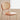 Stylish Light Brown Ash Wood Chair with Rattan Back and Faux Leather Seat fcp - 1283MUTUKISPACE