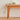 Elegant Light Brown Cherry Wood Stool with Cotton - Linen Upholstery fcp - 1286MUTUKISPACE