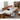 Luxurious White & Gray Sofa with Cotton - Linen Blend and Cherry Wood Accents fcp - 1287MUTUKISPACE