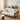 Elegant White Sofa with Green and Light Brown Accents on Cherry and Ash Wood Frame – Cotton - Linen Blend Upholstery fcp - 1292MUTUKISPACE