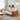 Chic Sofa in Beige and Light Brown with Green Accents and Cherry or Ash Wood Finish - Cotton Corduroy Fabric fcp - 1295MUTUKISPACE