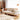 Elegant Beige Sofa with Light Brown Ash Wood Frame - Cotton & Faux Leather Upholstery fcp - 1297MUTUKISPACE