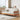 Elegant Cotton - Linen Sofa in White, Light Brown, and Gray with Cherry and Ash Wood Accents fcp - 1299MUTUKISPACE
