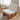 Luxurious White Cotton chair with Cherry Wood Detailing and Plush Down Cushioning fcp - 1305MUTUKISPACE