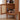Elegant Natural Cherry Wood Cabinet with Glass Doors and Rattan Accents fcp - 1306MUTUKISPACE