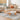 Elegant White Ash Wood & Stone Coffee Table – Perfect for Modern Interiors fcp - 1312MUTUKISPACE