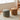 Chic Light Gray Cotton - Linen & Beige Brown Faux Leather Stool - Cozy White Sheep Boa & Pink Cotton - Linen Seat fcp - 1313MUTUKISPACE