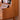 Elegant Natural Cherry Wood Makeup Vanity with Glass Top fcp - 1321MUTUKISPACE