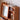 Elegant Natural Cherry Wood Makeup Vanity with Glass Top fcp - 1321MUTUKISPACE