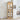 Lighted Glass Display Cabinet with Wood Frame – Curio and Wine Storage Cabinet for Living Room or Kitchen, Light Oak FinishMUTUKISPACE