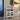 Living room White wine cabinet with removable wine rack and wine glass rack, a glass door cabinetMUTUKISPACE