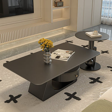 Sleek Sintered Stone Coffee Table – Modern Durable Design for Elegant Living Spaces fel - 2443MUTUKISPACE