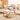 Stylish Beige Sofa with Natural Wood Accents - Comfortable Down and Faux Leather Finish fjjj - 1661MUTUKISPACE