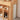Stunning Light Brown Natural Wood Table with Elegant Glass Top fjnl - 1582MUTUKISPACE