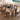 Rustic Brown Light Oak Wooden Table - Stylish & Durable Centerpiece fjnl - 1583MUTUKISPACE