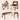 Rustic Brown Light Oak Wooden Table - Stylish & Durable Centerpiece fjnl - 1583MUTUKISPACE