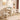 Elegant Ash Wood Table in White and Natural Brown Finish fjnl - 1589MUTUKISPACE