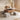 Elegant White and Brown Sintered Stone Coffee Table with Cotton and Linen Finish fjnl - 1591MUTUKISPACE